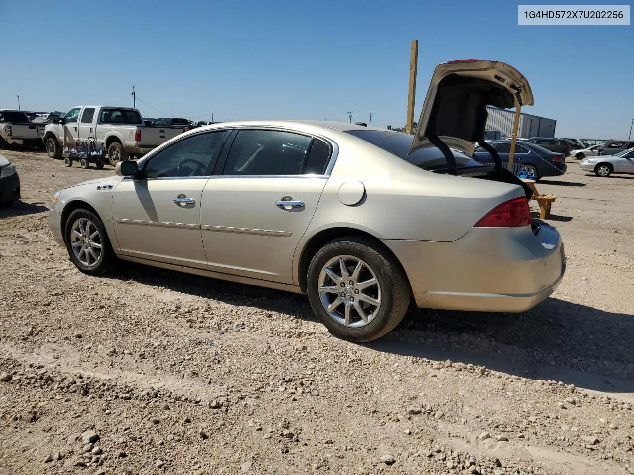 2007 Buick Lucerne Cxl VIN: 1G4HD572X7U202256 Lot: 72890454