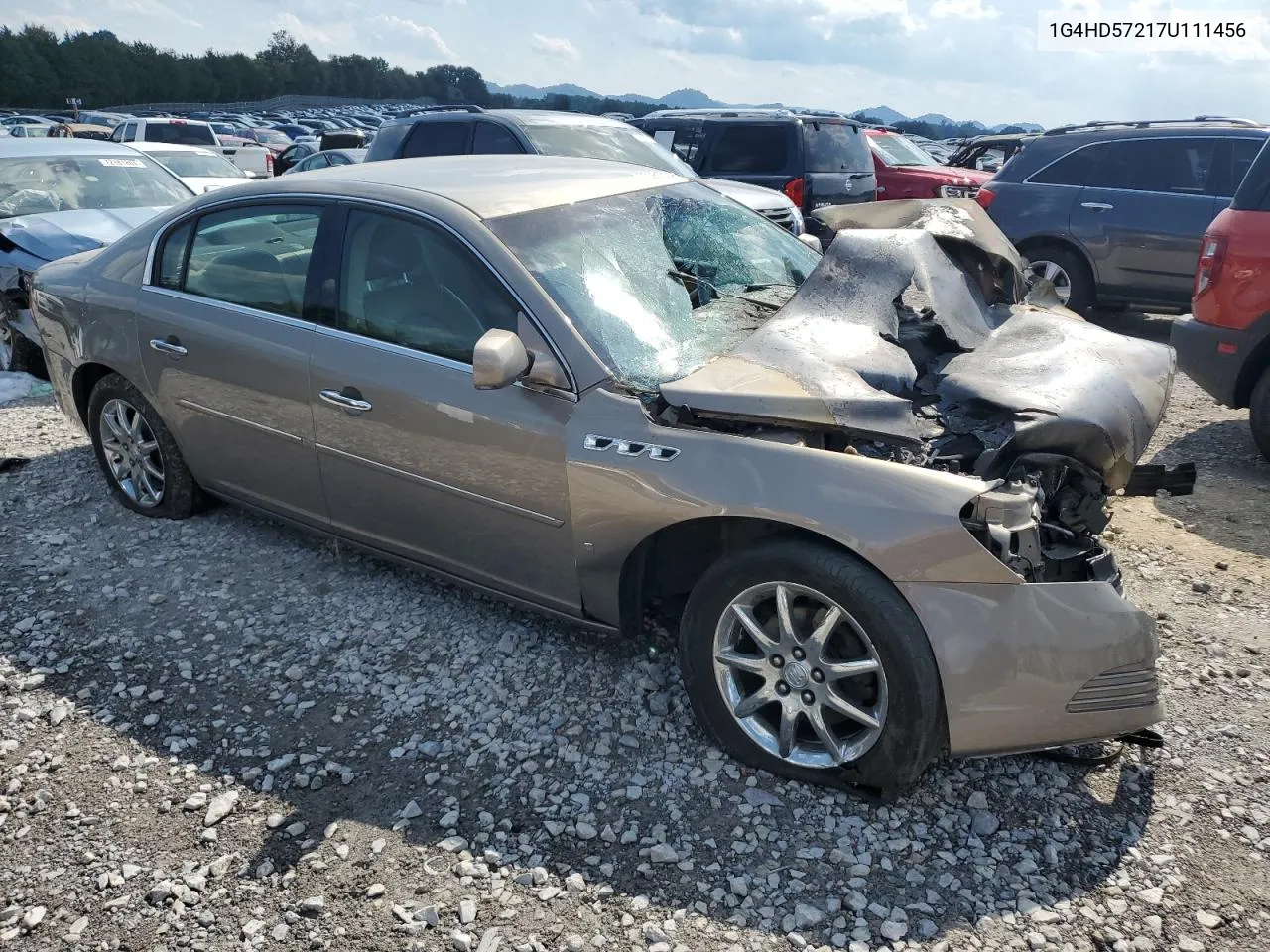 2007 Buick Lucerne Cxl VIN: 1G4HD57217U111456 Lot: 72981534