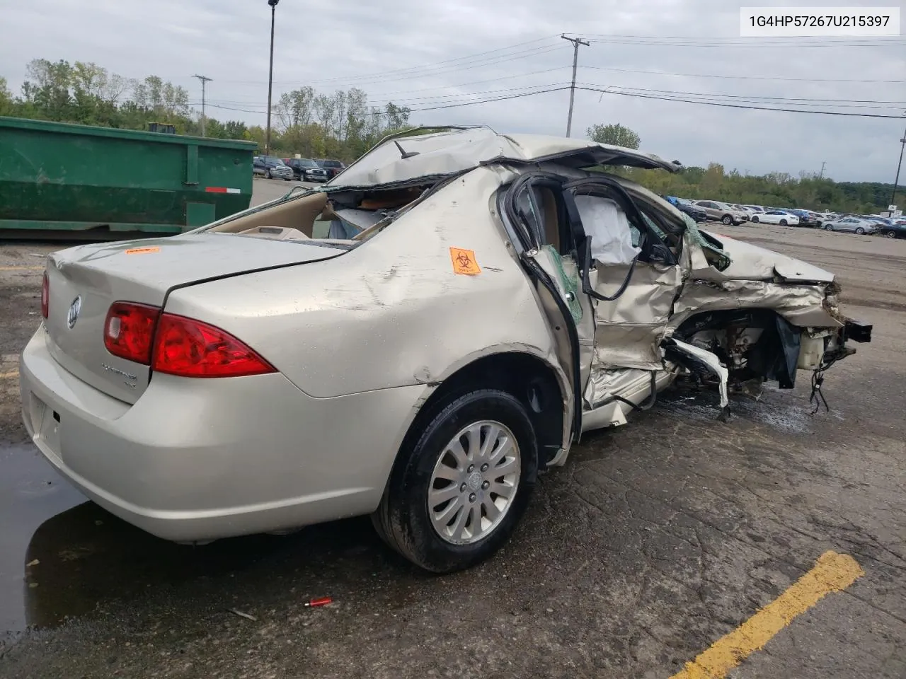 2007 Buick Lucerne Cx VIN: 1G4HP57267U215397 Lot: 73216984