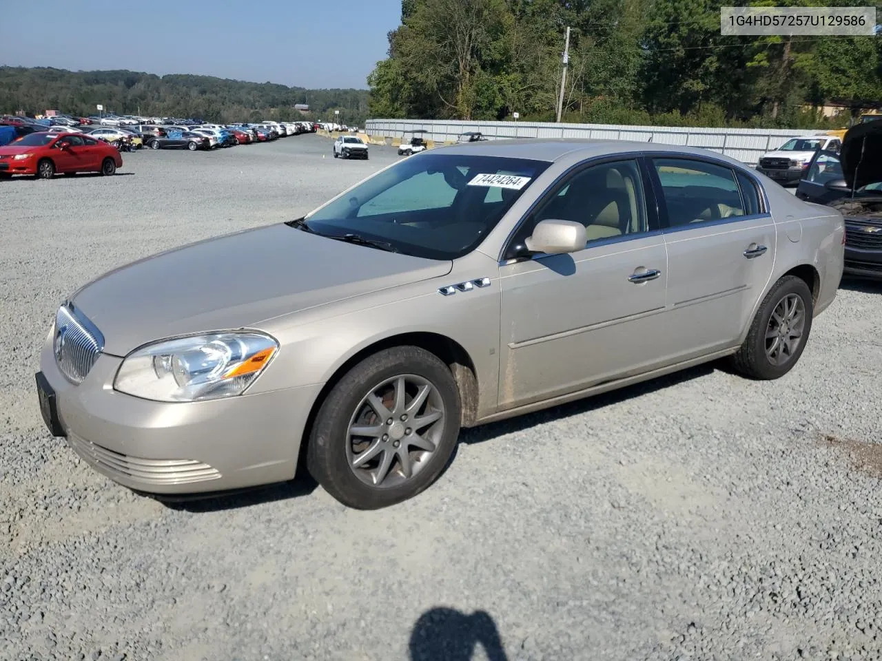 2007 Buick Lucerne Cxl VIN: 1G4HD57257U129586 Lot: 74424264