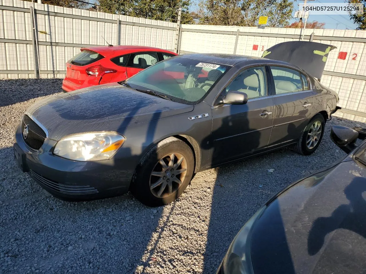 2007 Buick Lucerne Cxl VIN: 1G4HD57257U125294 Lot: 75731174