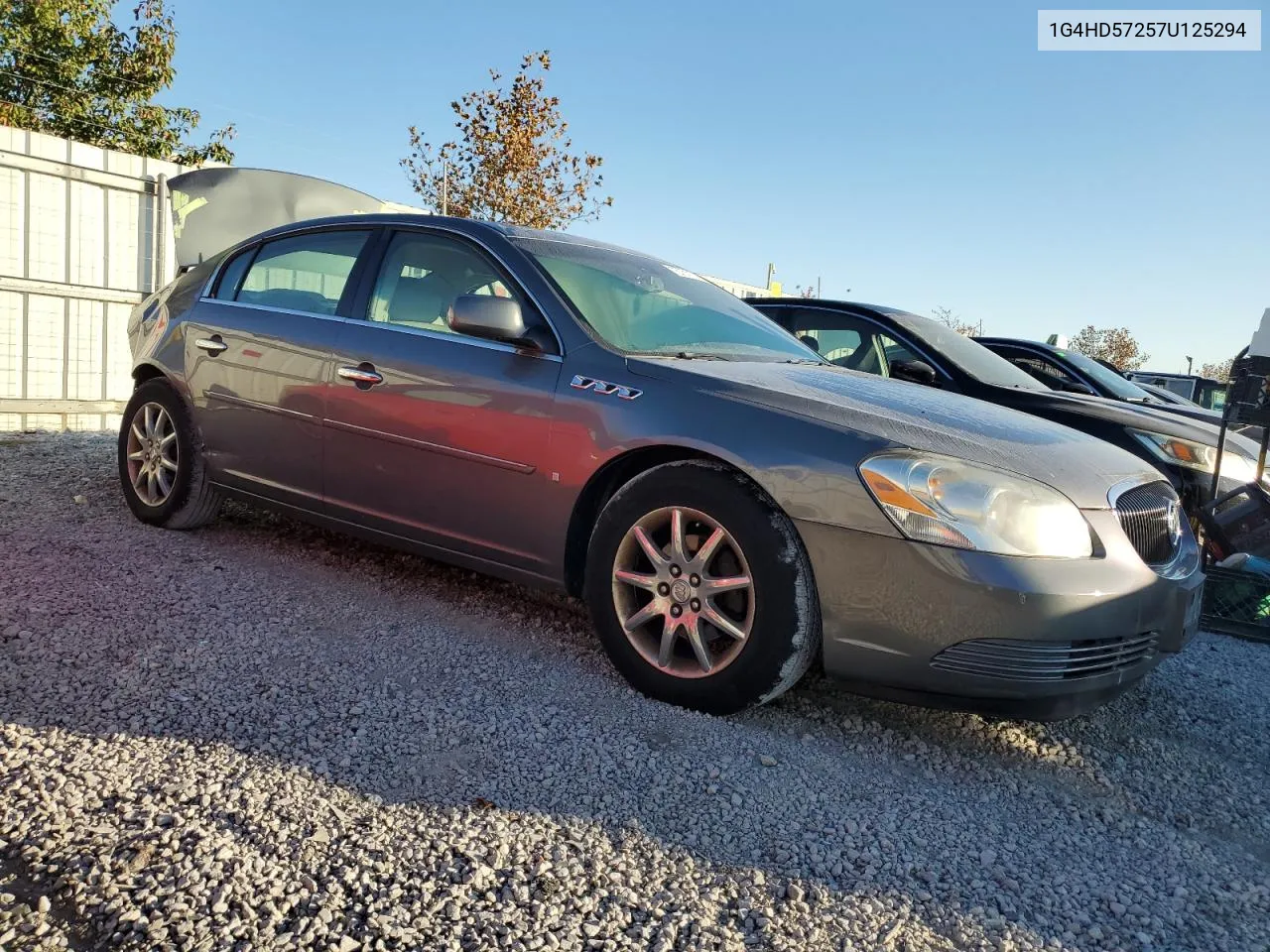 2007 Buick Lucerne Cxl VIN: 1G4HD57257U125294 Lot: 75731174