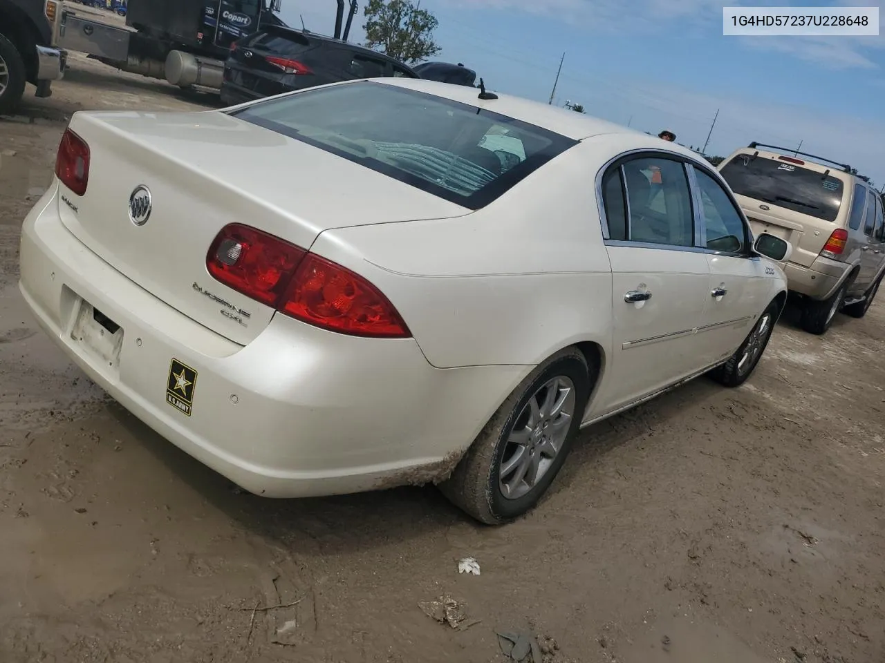 2007 Buick Lucerne Cxl VIN: 1G4HD57237U228648 Lot: 75889014