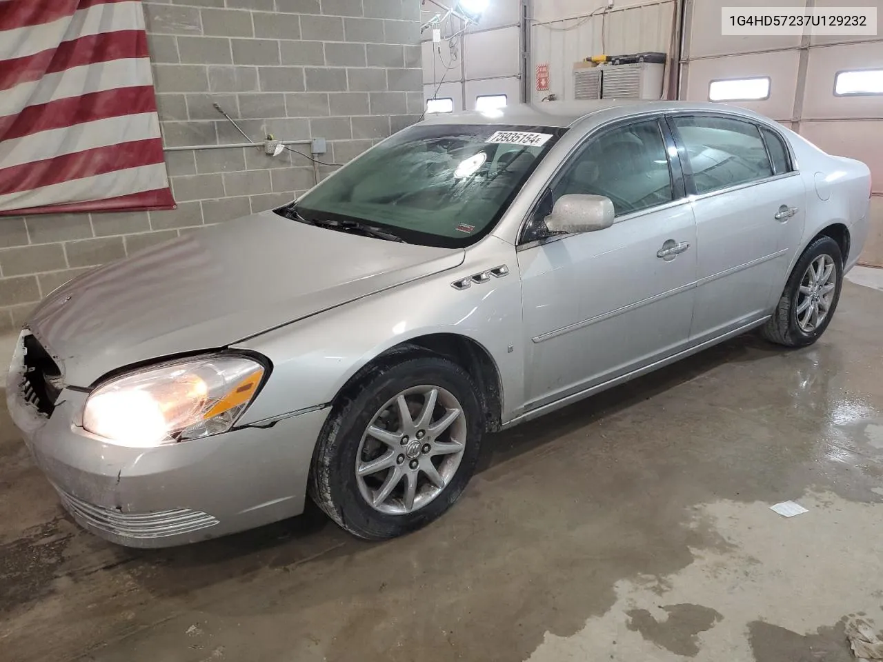 2007 Buick Lucerne Cxl VIN: 1G4HD57237U129232 Lot: 75935154