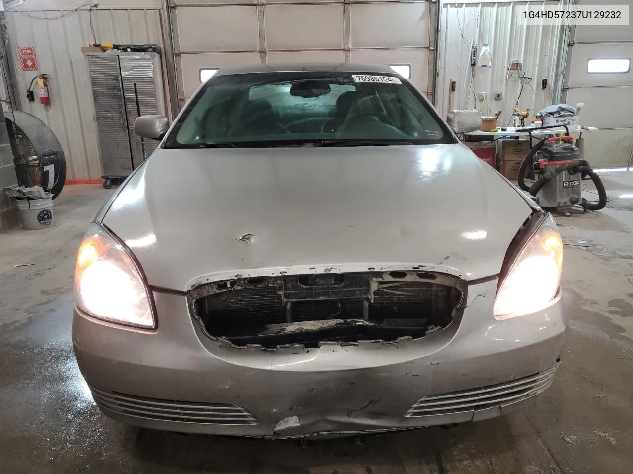 2007 Buick Lucerne Cxl VIN: 1G4HD57237U129232 Lot: 75935154