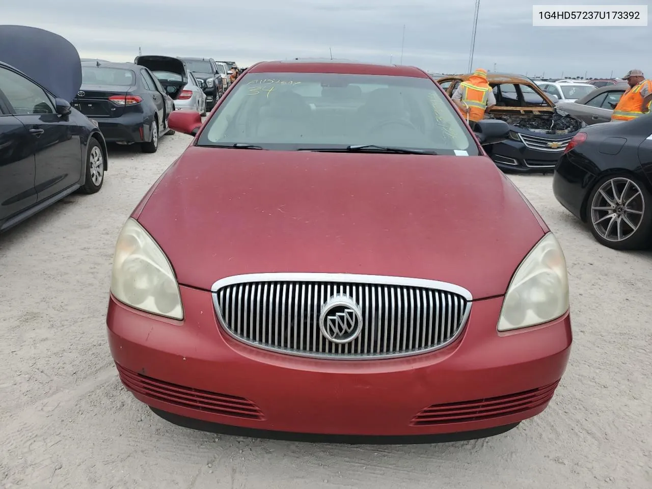 2007 Buick Lucerne Cxl VIN: 1G4HD57237U173392 Lot: 76133894