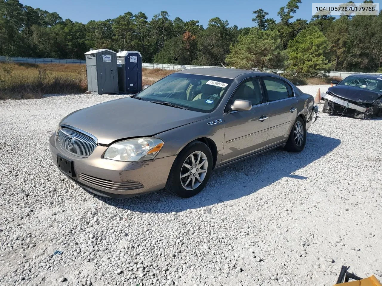 2007 Buick Lucerne Cxl VIN: 1G4HD57287U179768 Lot: 76706974