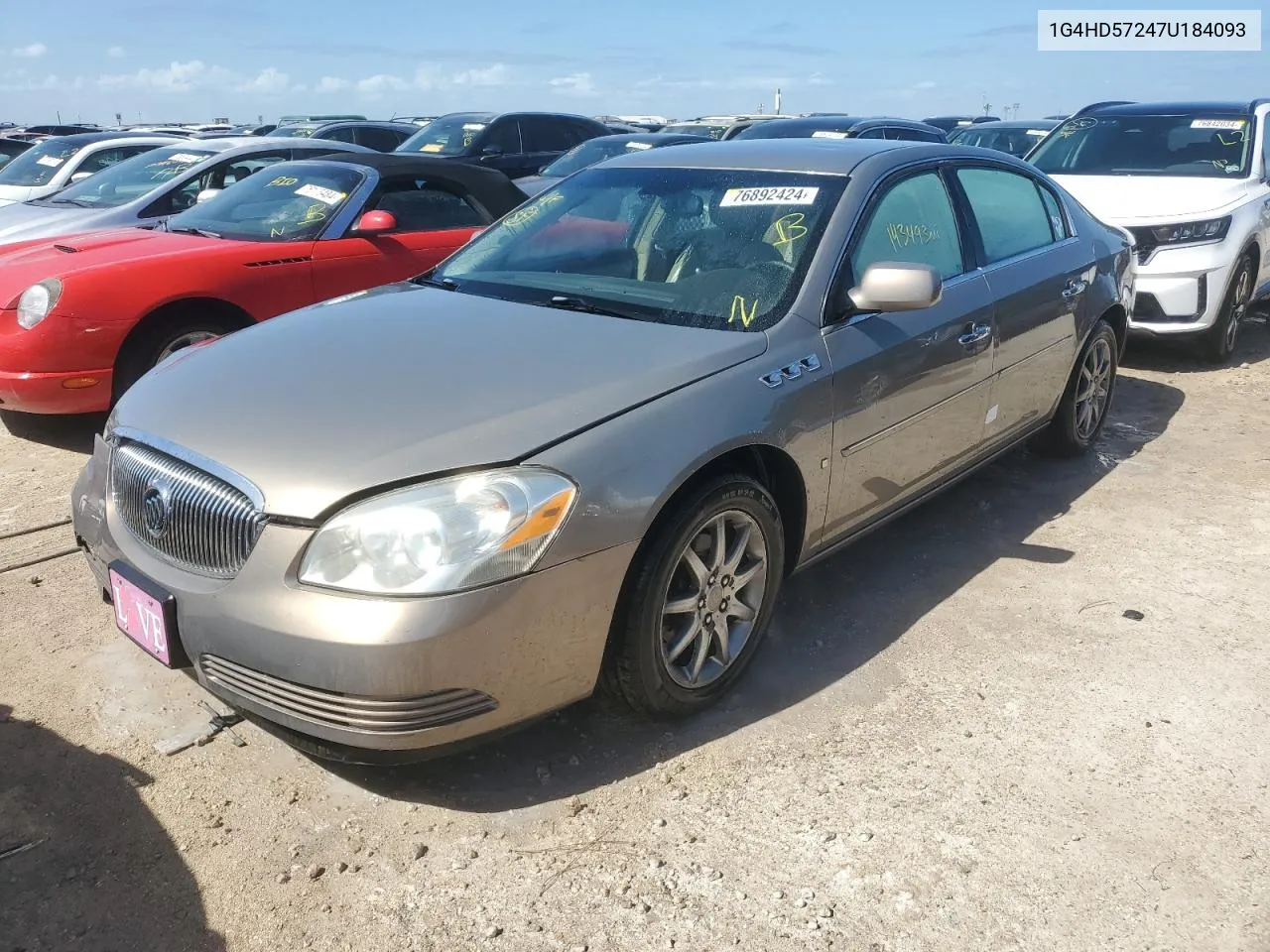 2007 Buick Lucerne Cxl VIN: 1G4HD57247U184093 Lot: 76892424