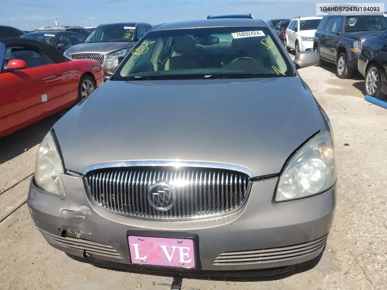 2007 Buick Lucerne Cxl VIN: 1G4HD57247U184093 Lot: 76892424