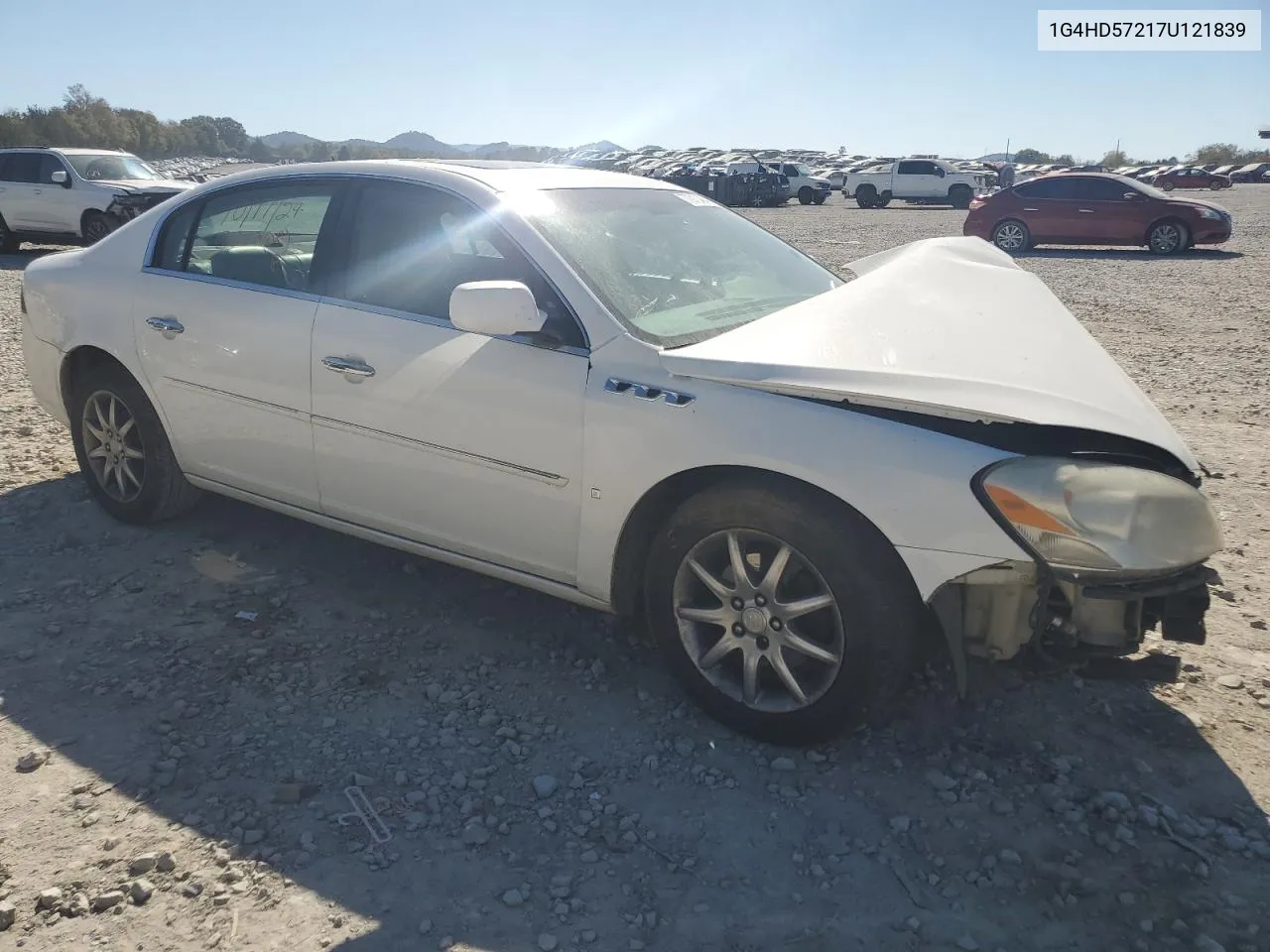 2007 Buick Lucerne Cxl VIN: 1G4HD57217U121839 Lot: 77010464