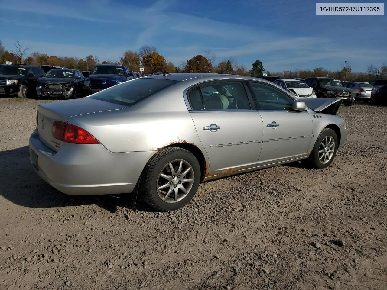 2007 Buick Lucerne Cxl VIN: 1G4HD57247U117395 Lot: 77904864