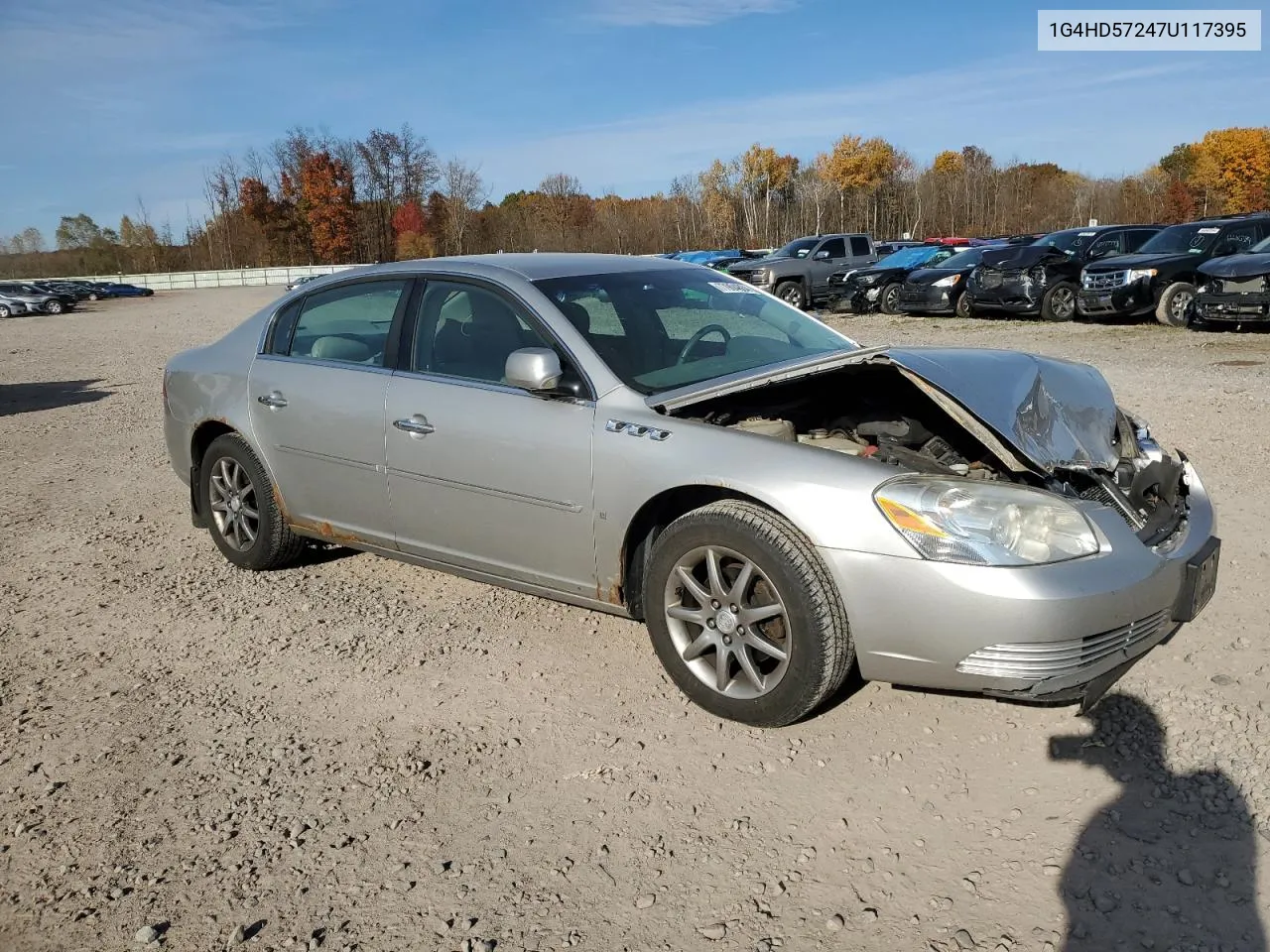 2007 Buick Lucerne Cxl VIN: 1G4HD57247U117395 Lot: 77904864