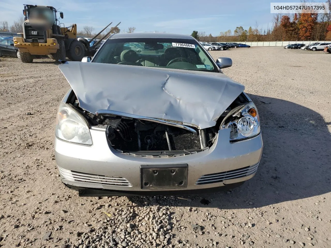 2007 Buick Lucerne Cxl VIN: 1G4HD57247U117395 Lot: 77904864