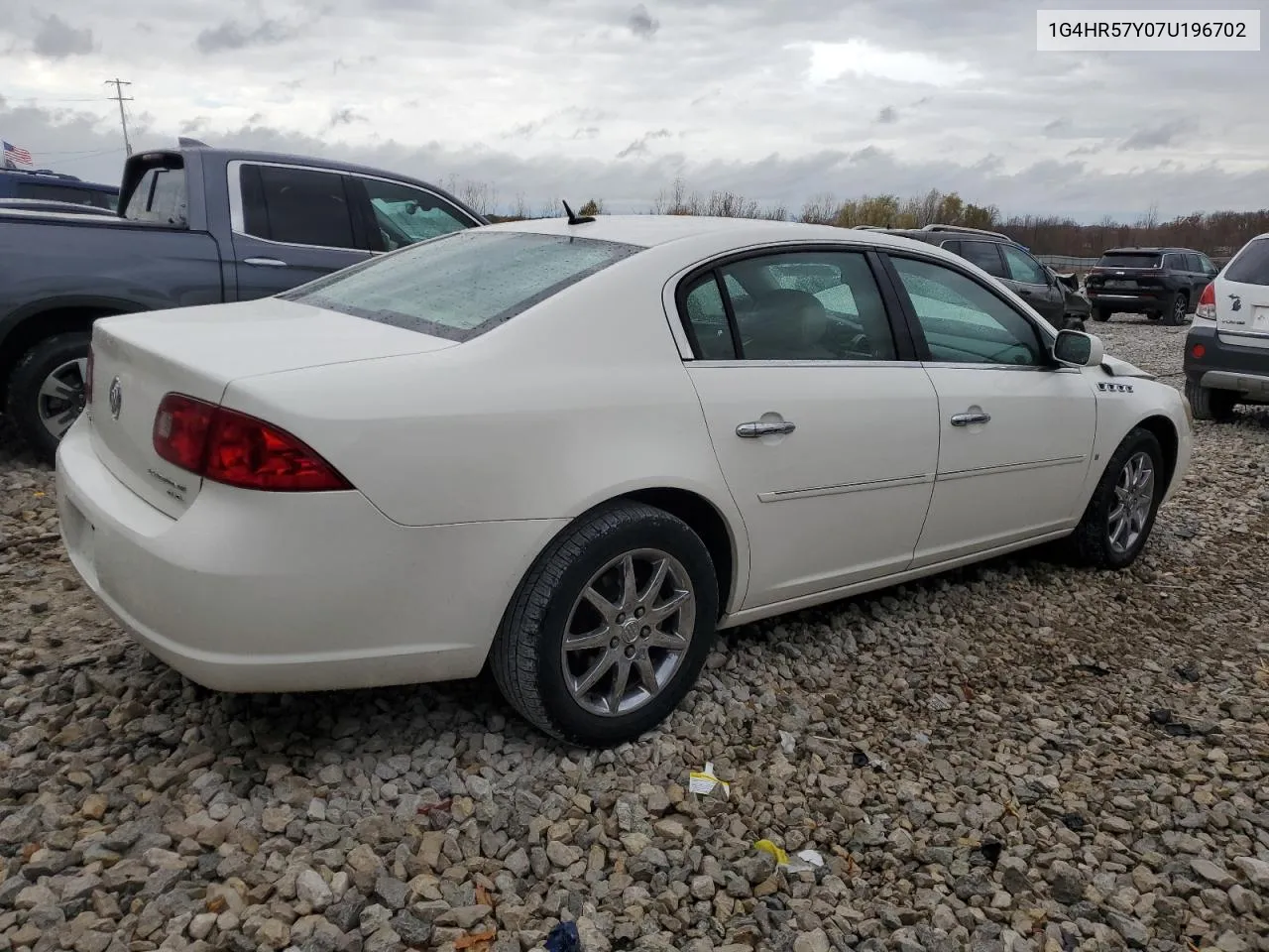 2007 Buick Lucerne Cxl VIN: 1G4HR57Y07U196702 Lot: 78192644