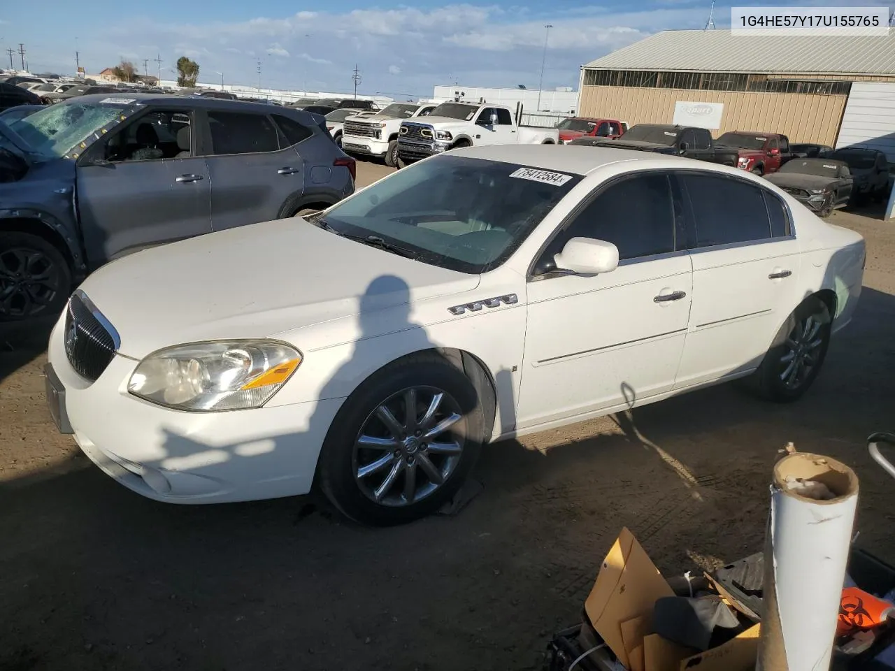 2007 Buick Lucerne Cxs VIN: 1G4HE57Y17U155765 Lot: 78412584