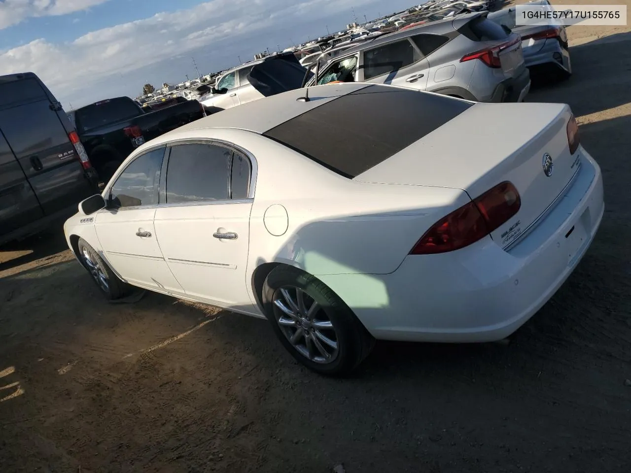 2007 Buick Lucerne Cxs VIN: 1G4HE57Y17U155765 Lot: 78412584