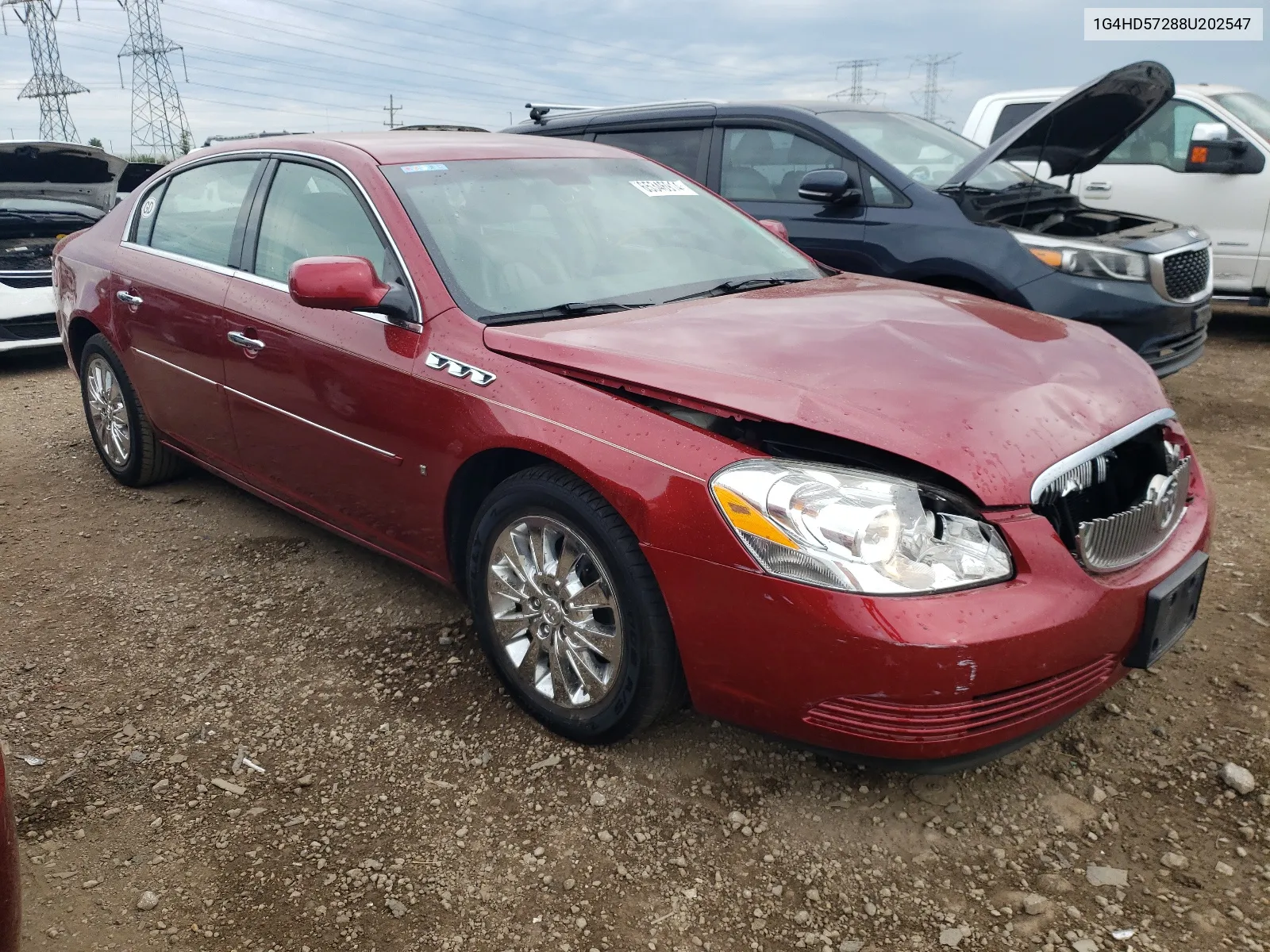 2008 Buick Lucerne Cxl VIN: 1G4HD57288U202547 Lot: 65346914