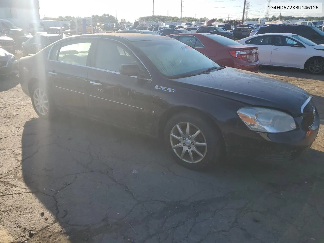 2008 Buick Lucerne Cxl VIN: 1G4HD572X8U146126 Lot: 65915244