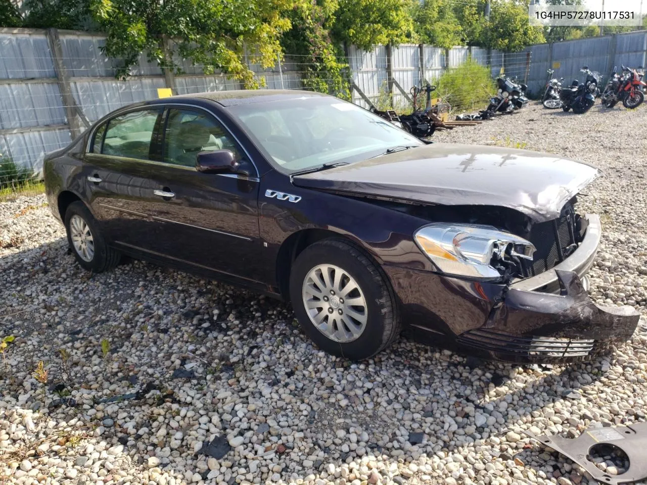 1G4HP57278U117531 2008 Buick Lucerne Cx