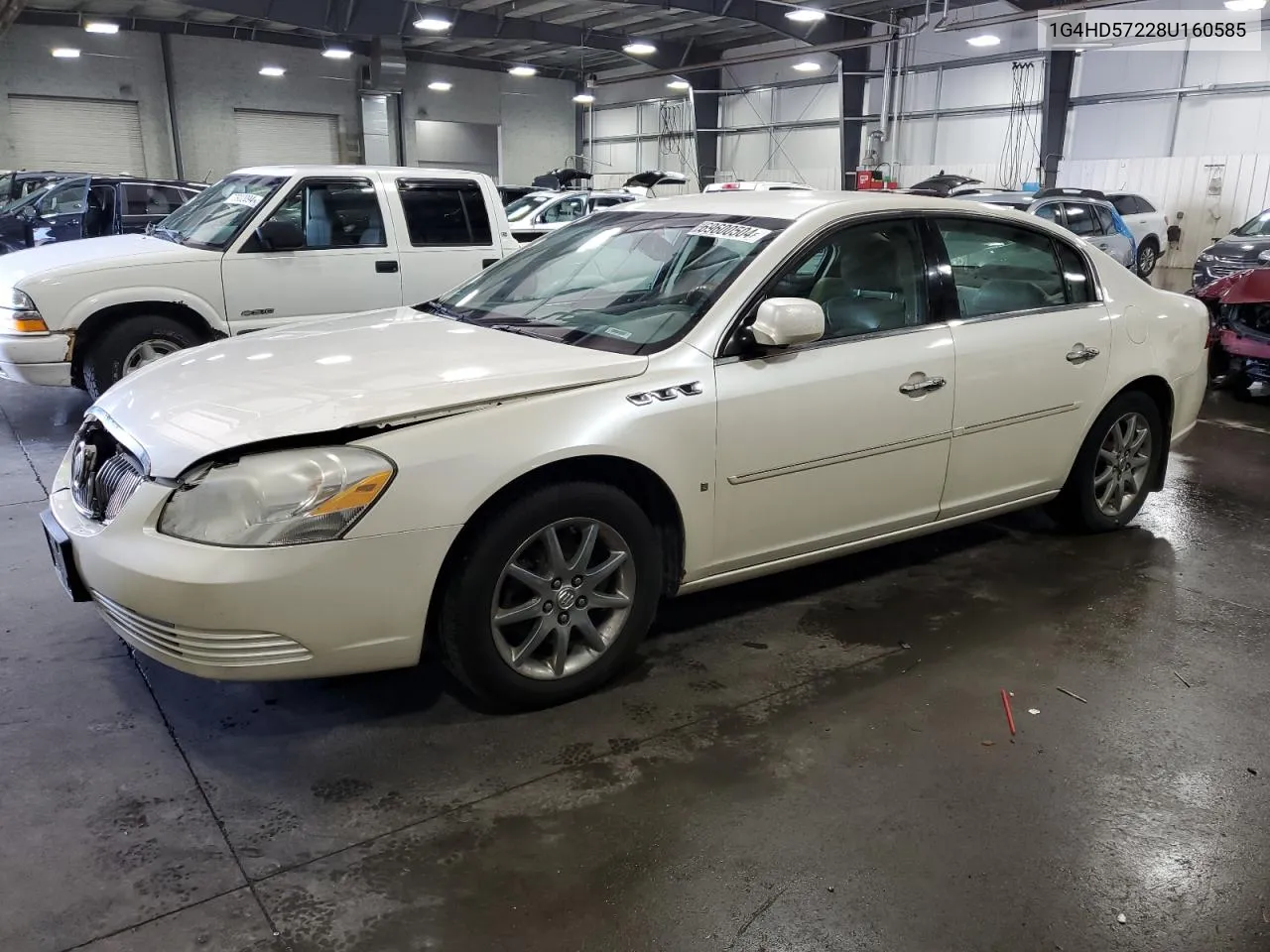 2008 Buick Lucerne Cxl VIN: 1G4HD57228U160585 Lot: 69600504