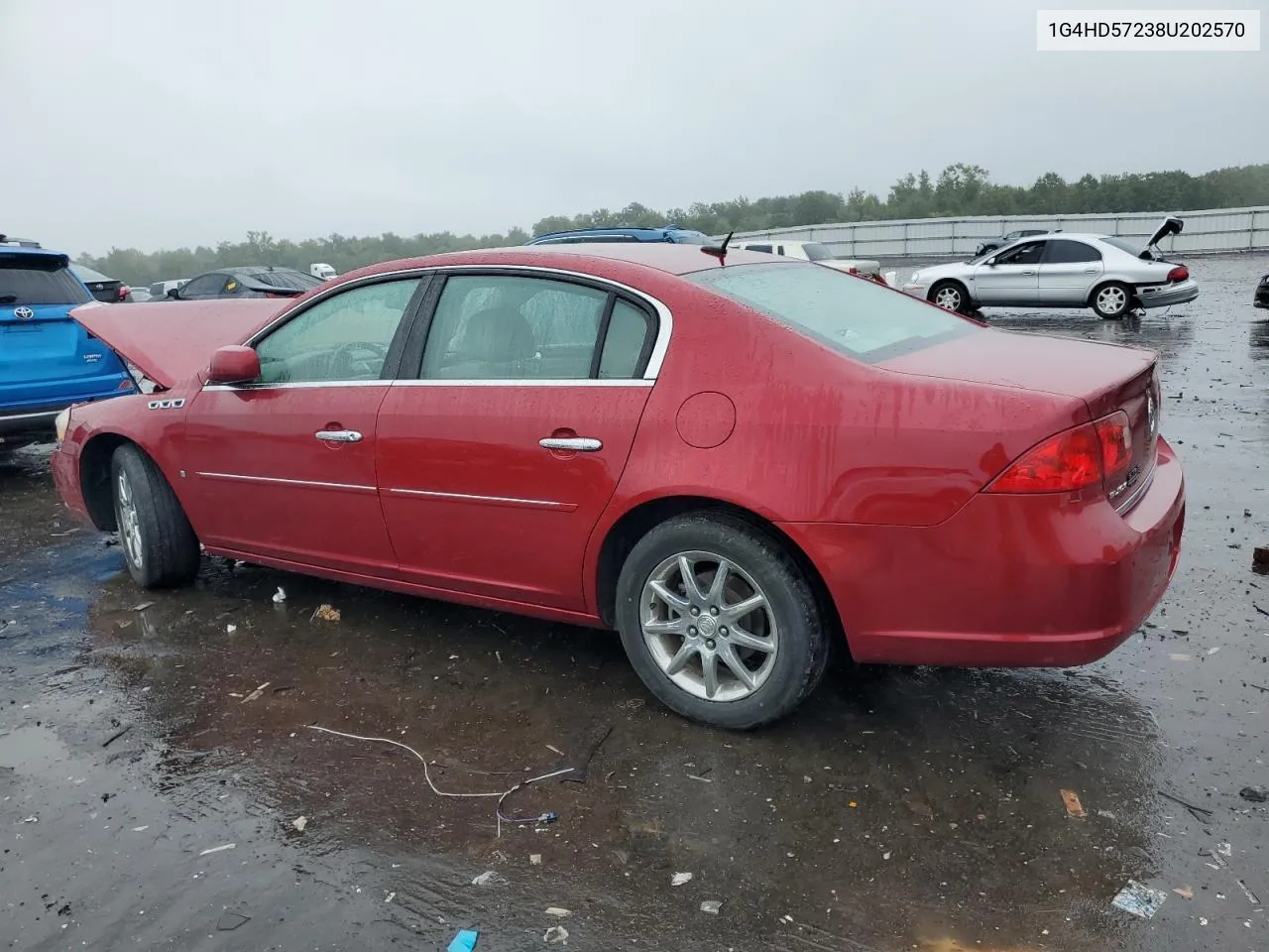 2008 Buick Lucerne Cxl VIN: 1G4HD57238U202570 Lot: 72422234