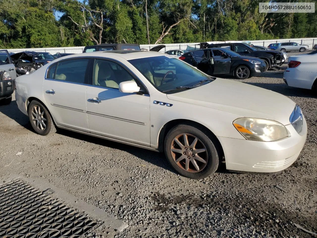 2008 Buick Lucerne Cxl VIN: 1G4HD57288U160610 Lot: 72643384