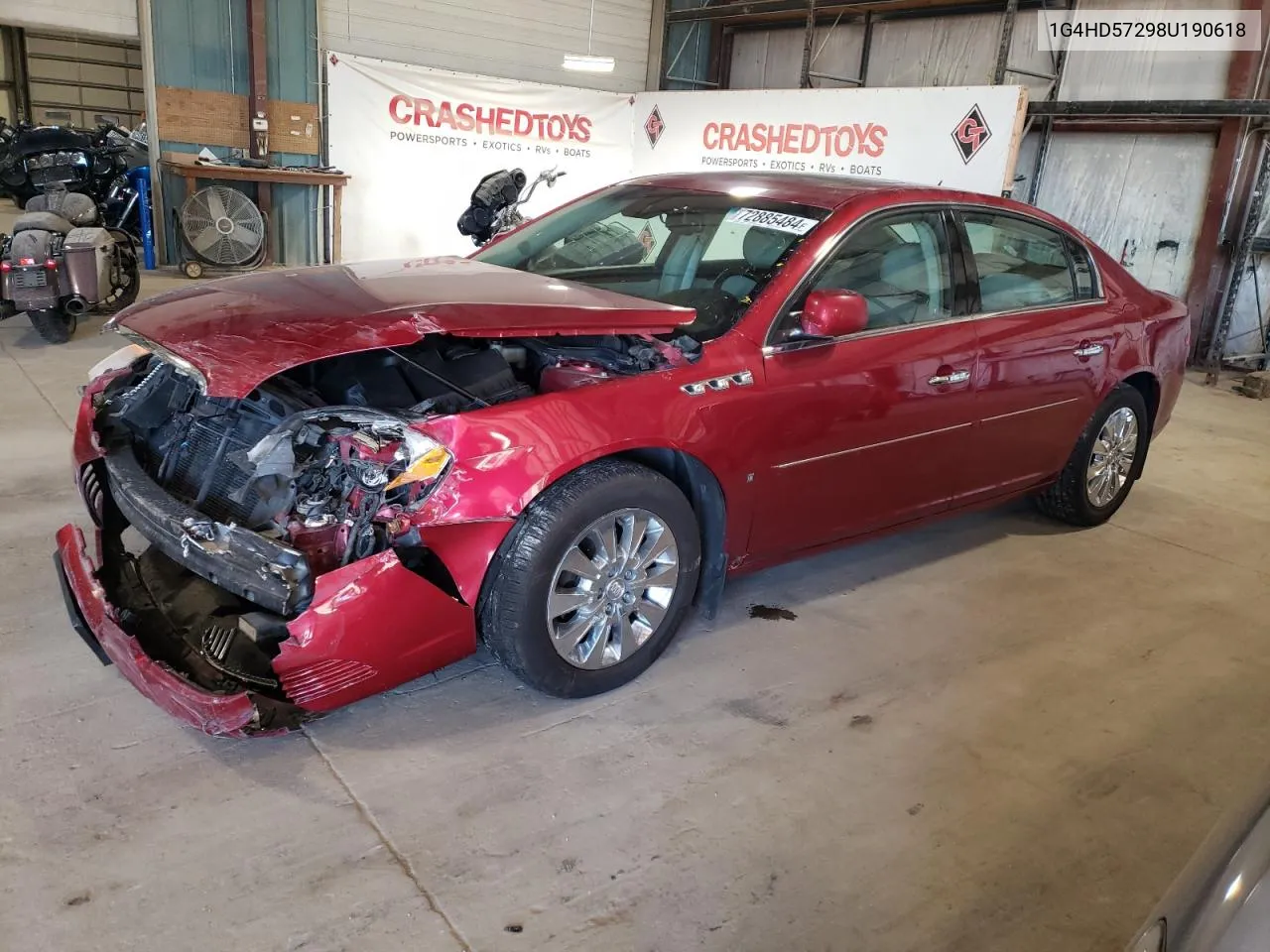 2008 Buick Lucerne Cxl VIN: 1G4HD57298U190618 Lot: 72885484