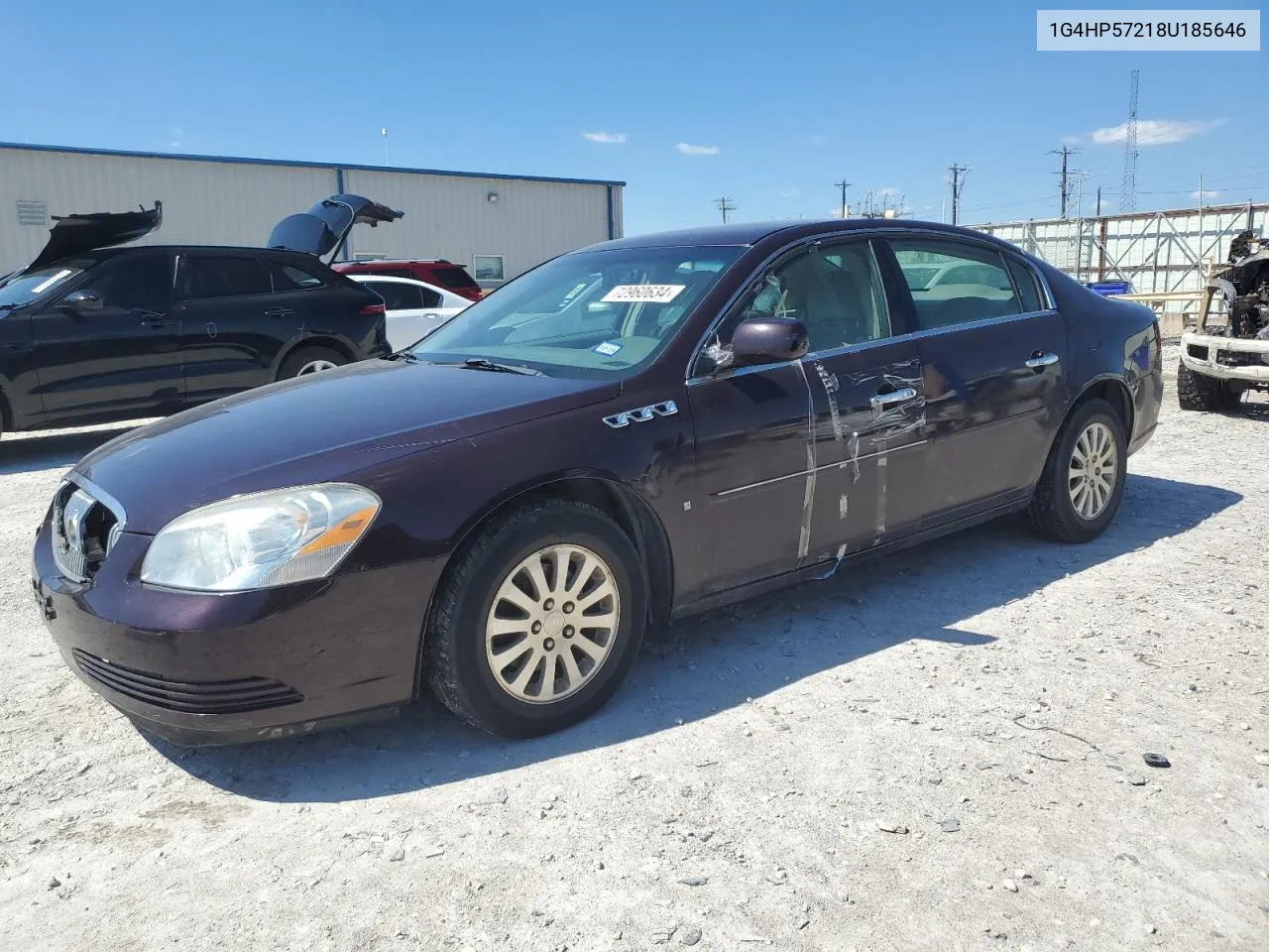 2008 Buick Lucerne Cx VIN: 1G4HP57218U185646 Lot: 72960634