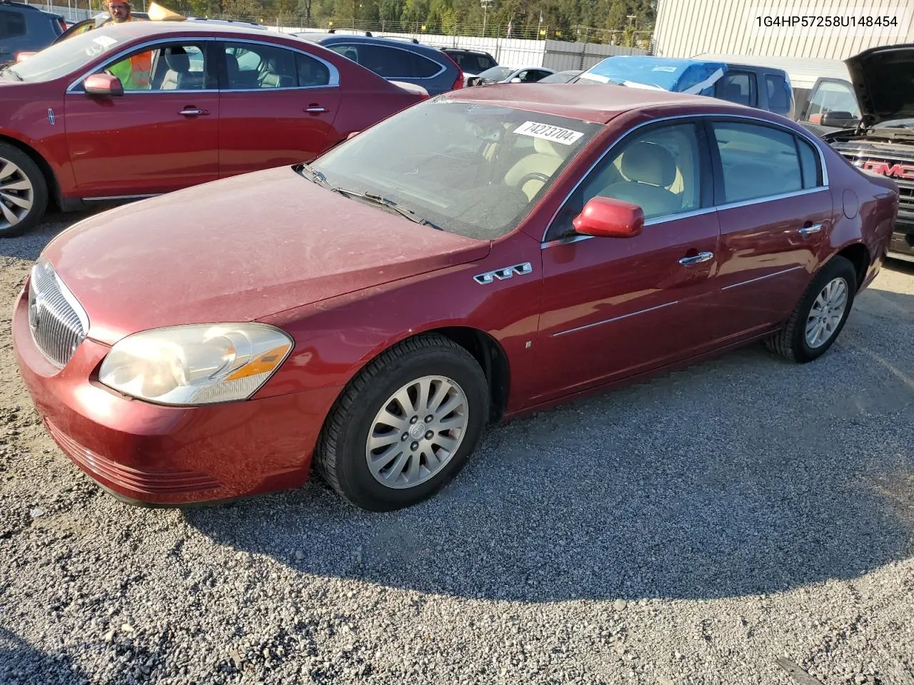 2008 Buick Lucerne Cx VIN: 1G4HP57258U148454 Lot: 74273704