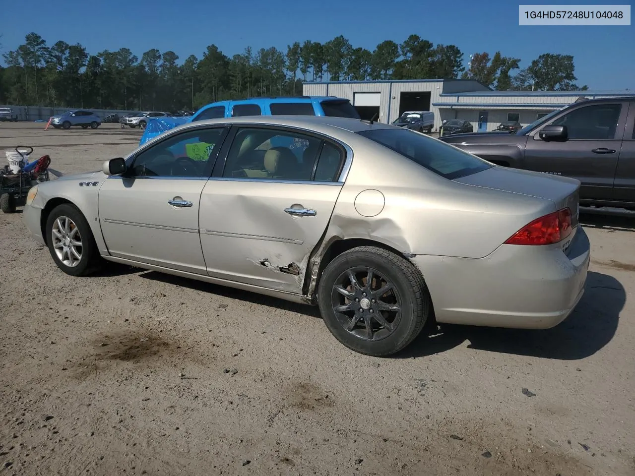 2008 Buick Lucerne Cxl VIN: 1G4HD57248U104048 Lot: 74307764