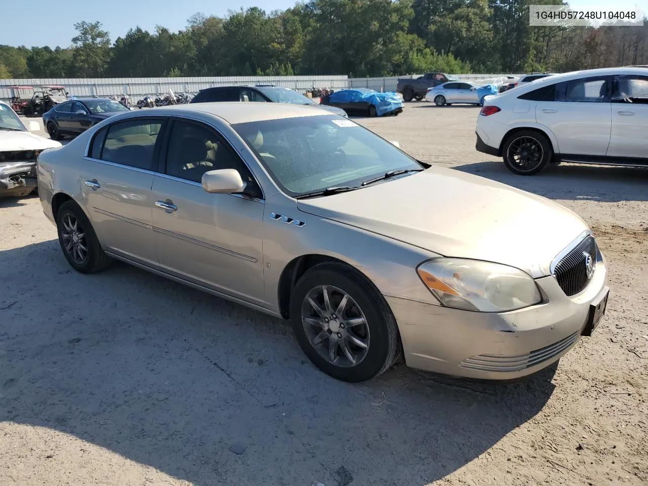 2008 Buick Lucerne Cxl VIN: 1G4HD57248U104048 Lot: 74307764