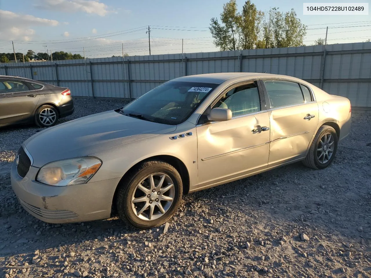 2008 Buick Lucerne Cxl VIN: 1G4HD57228U102489 Lot: 74364274