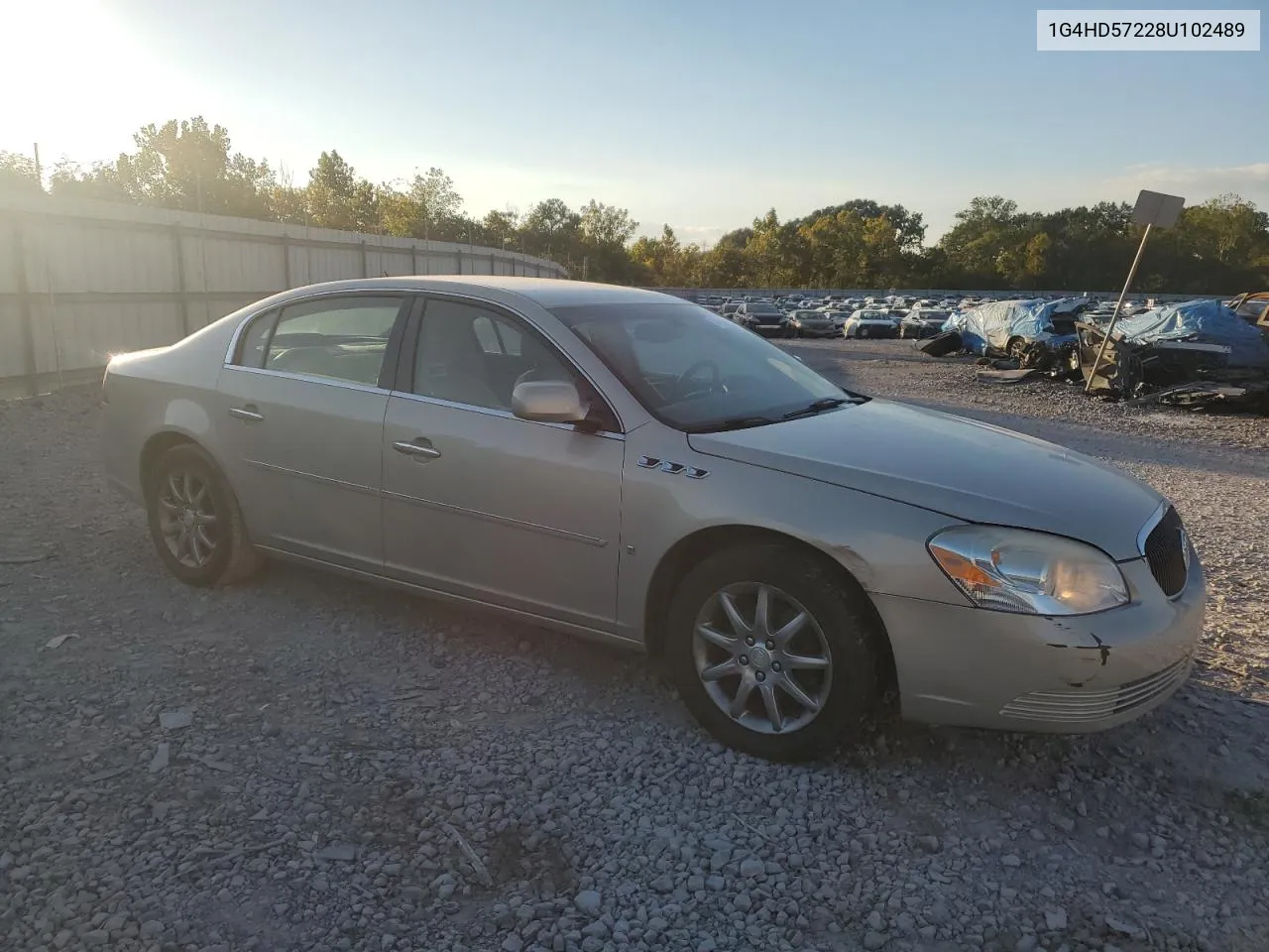 2008 Buick Lucerne Cxl VIN: 1G4HD57228U102489 Lot: 74364274