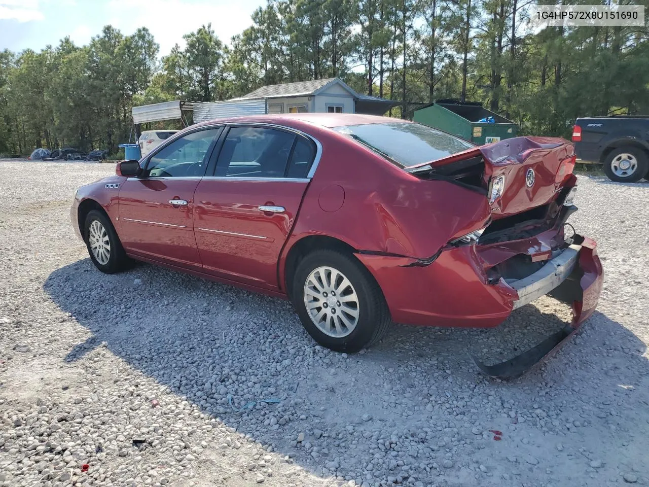 2008 Buick Lucerne Cx VIN: 1G4HP572X8U151690 Lot: 74681724