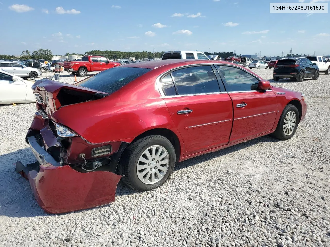 2008 Buick Lucerne Cx VIN: 1G4HP572X8U151690 Lot: 74681724