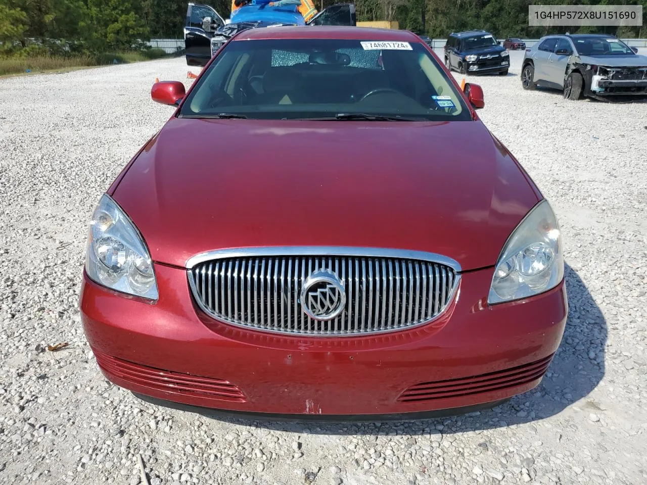 2008 Buick Lucerne Cx VIN: 1G4HP572X8U151690 Lot: 74681724