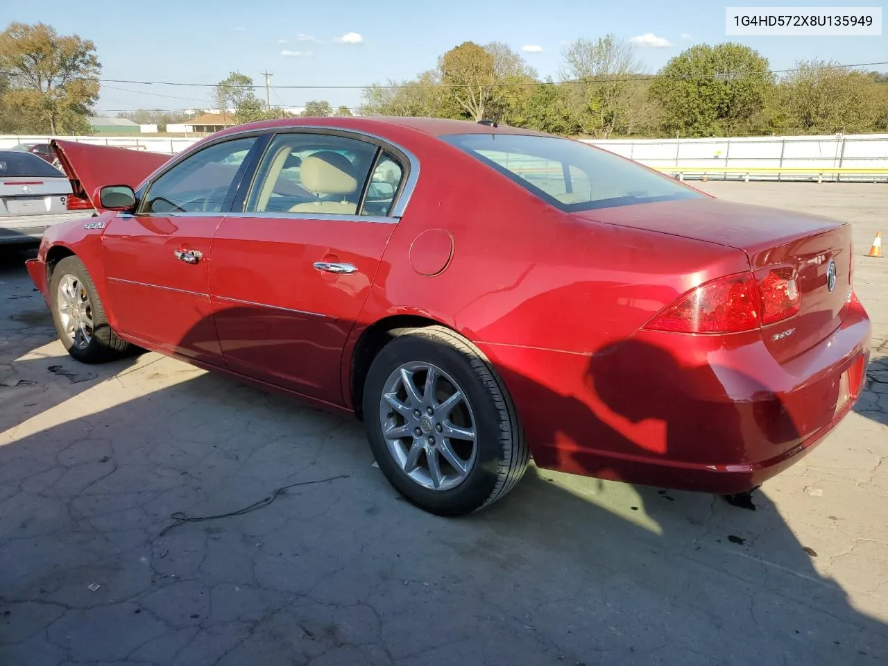 2008 Buick Lucerne Cxl VIN: 1G4HD572X8U135949 Lot: 74728444