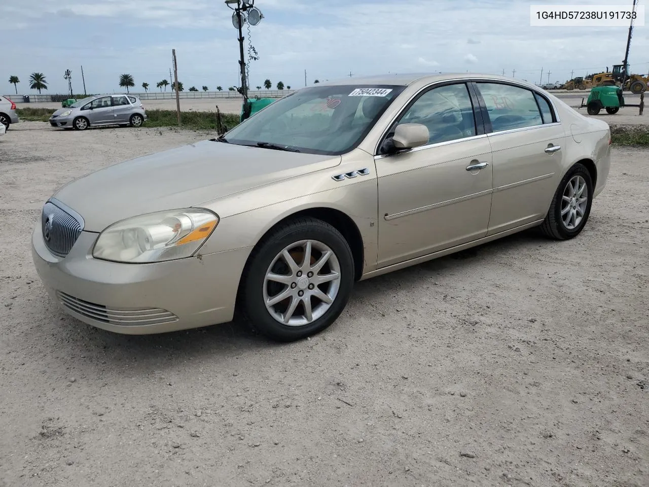 2008 Buick Lucerne Cxl VIN: 1G4HD57238U191733 Lot: 75042344