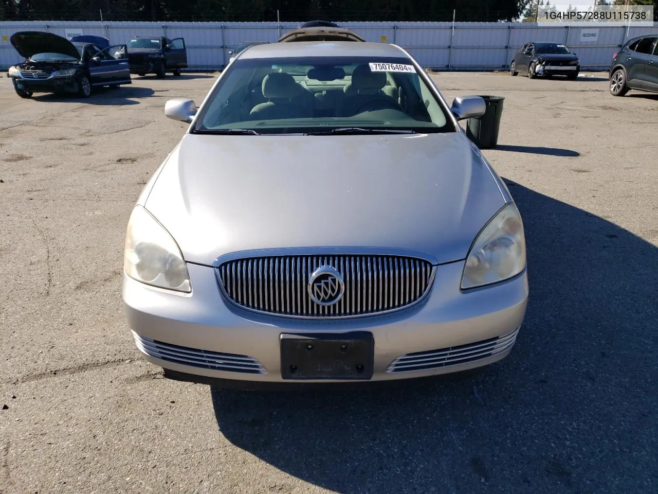 2008 Buick Lucerne Cx VIN: 1G4HP57288U115738 Lot: 75076404