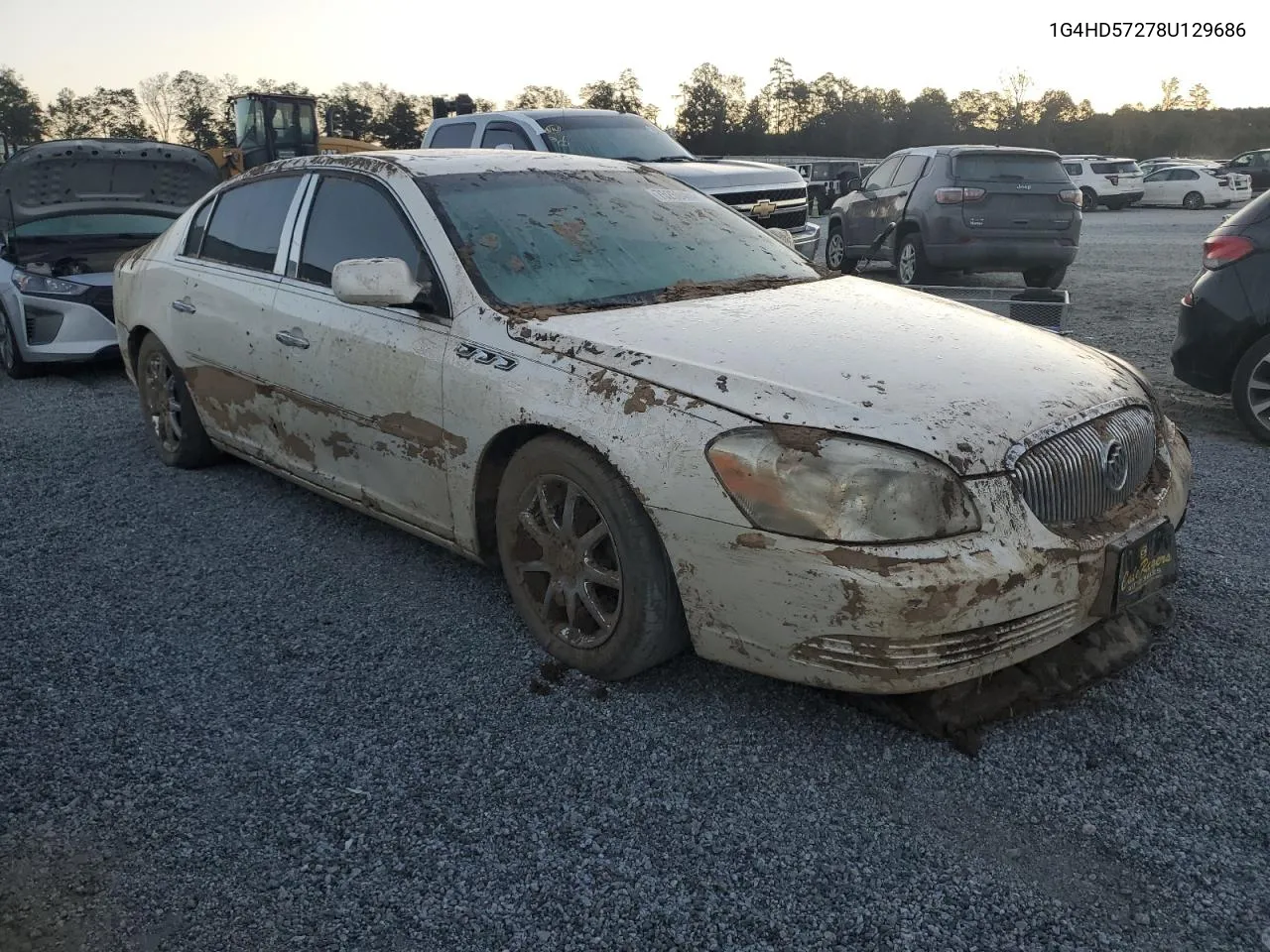 2008 Buick Lucerne Cxl VIN: 1G4HD57278U129686 Lot: 75259484