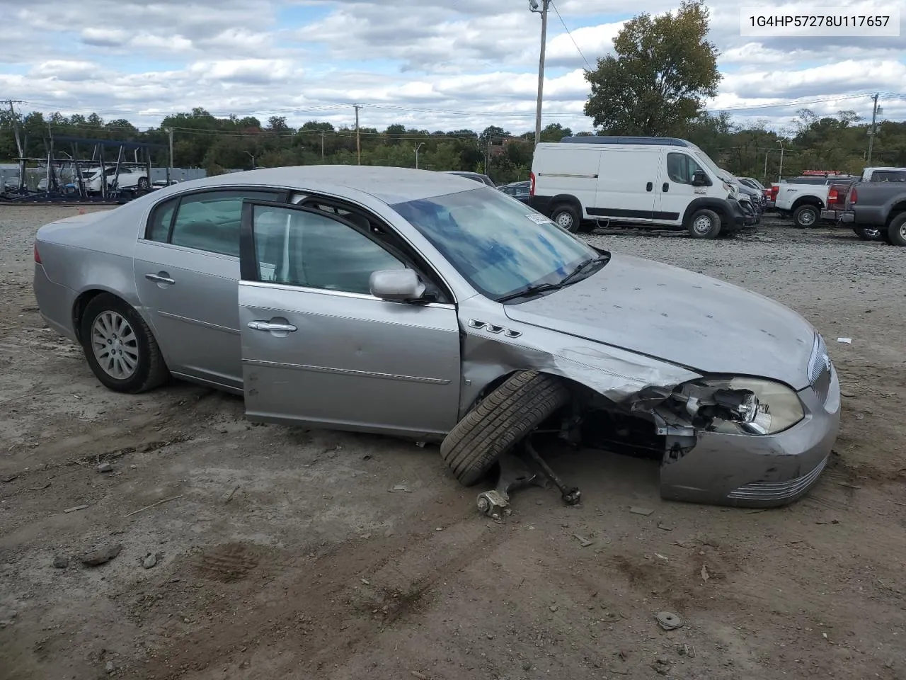 2008 Buick Lucerne Cx VIN: 1G4HP57278U117657 Lot: 75405324