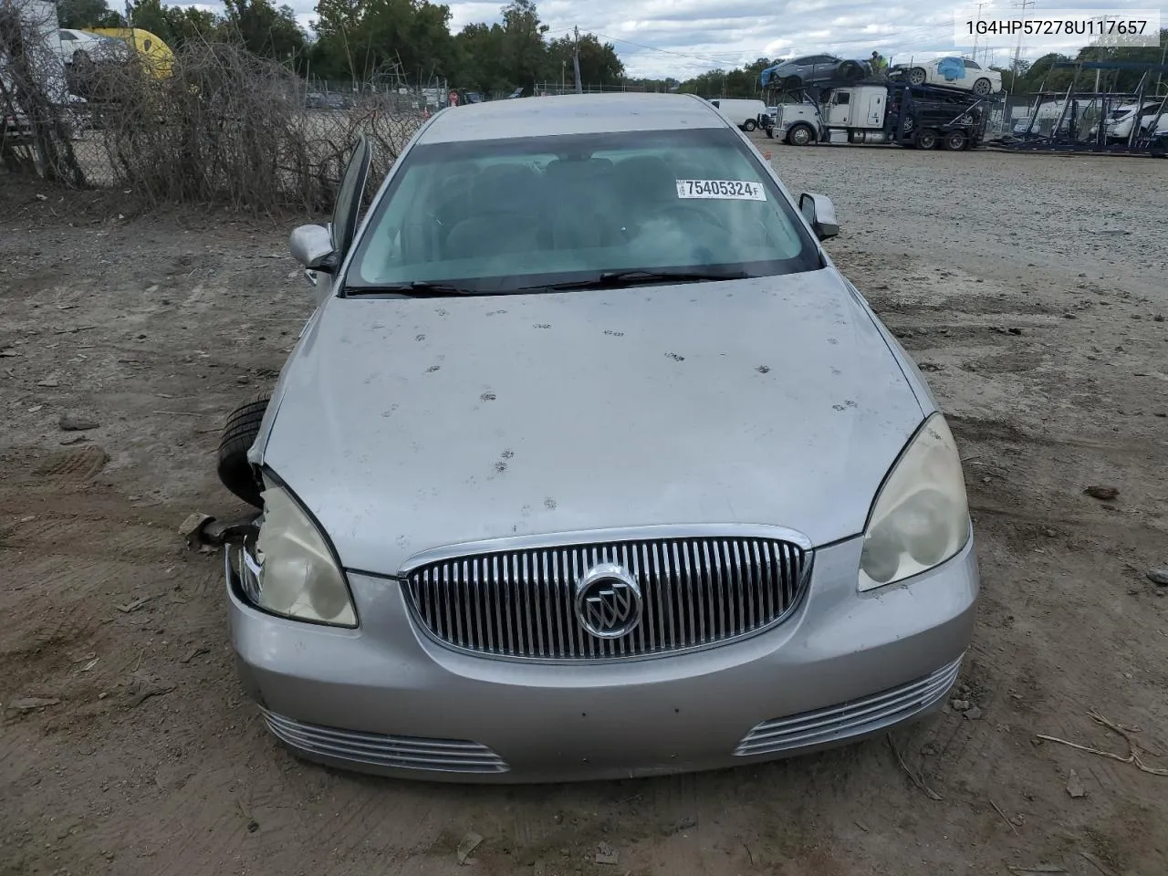 2008 Buick Lucerne Cx VIN: 1G4HP57278U117657 Lot: 75405324