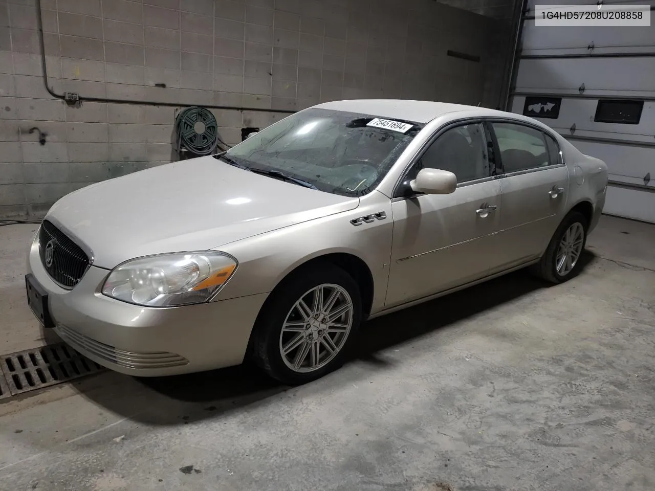 2008 Buick Lucerne Cxl VIN: 1G4HD57208U208858 Lot: 75451694