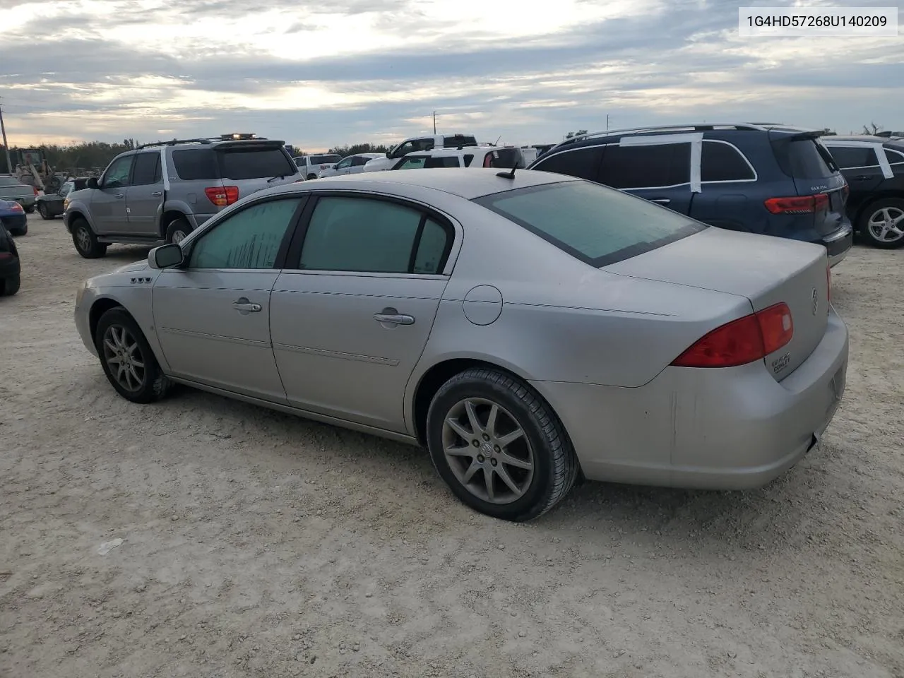 2008 Buick Lucerne Cxl VIN: 1G4HD57268U140209 Lot: 75539894