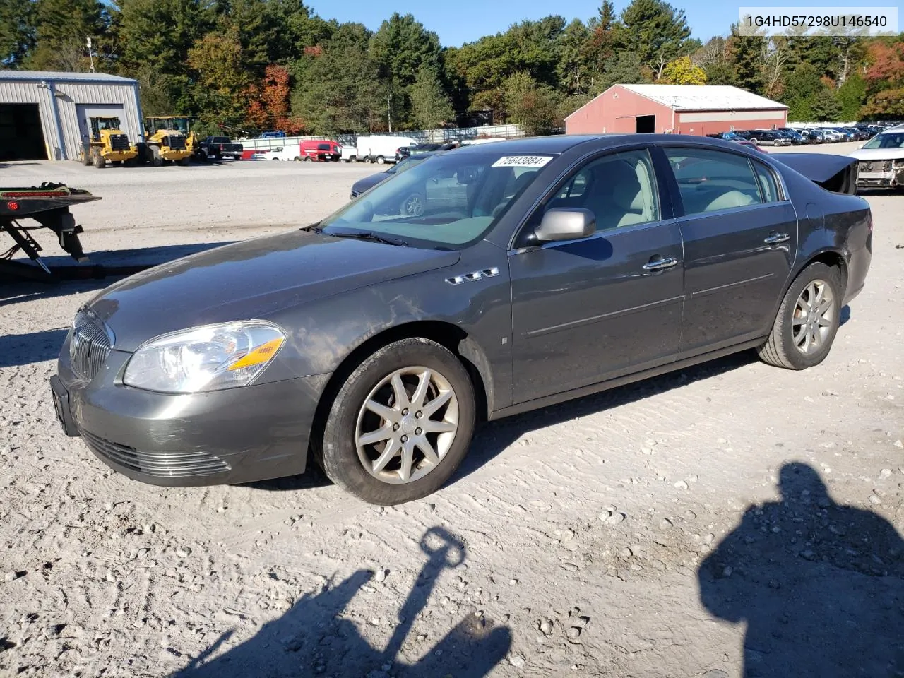 2008 Buick Lucerne Cxl VIN: 1G4HD57298U146540 Lot: 75643884