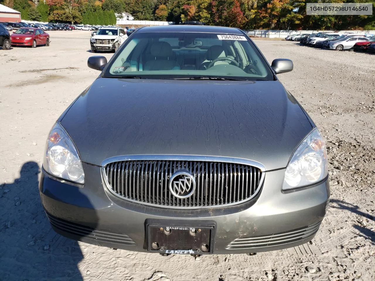 2008 Buick Lucerne Cxl VIN: 1G4HD57298U146540 Lot: 75643884