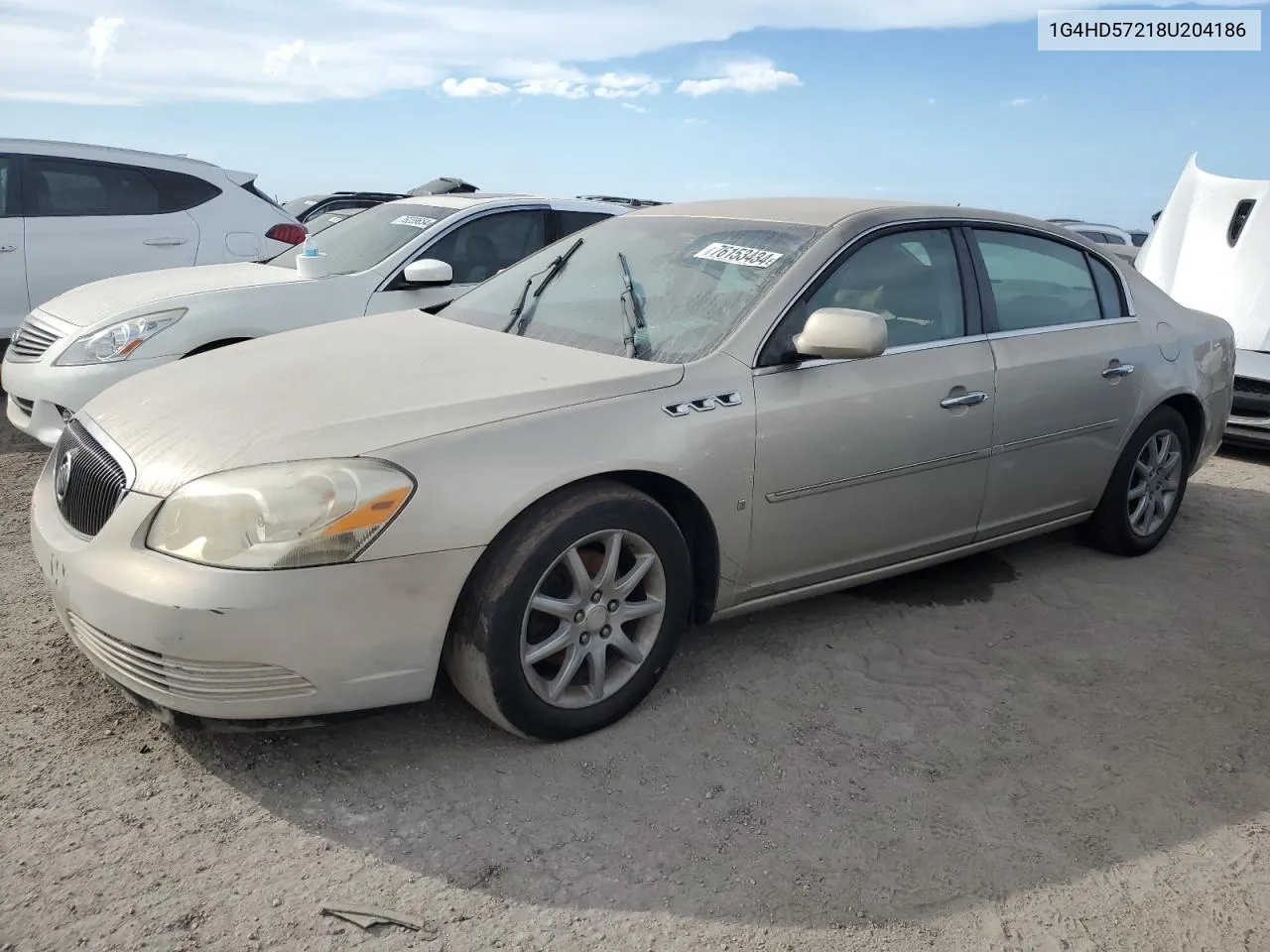 2008 Buick Lucerne Cxl VIN: 1G4HD57218U204186 Lot: 76153434