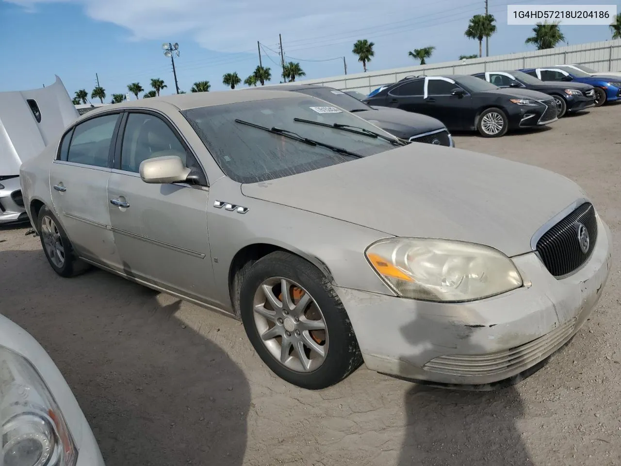 2008 Buick Lucerne Cxl VIN: 1G4HD57218U204186 Lot: 76153434