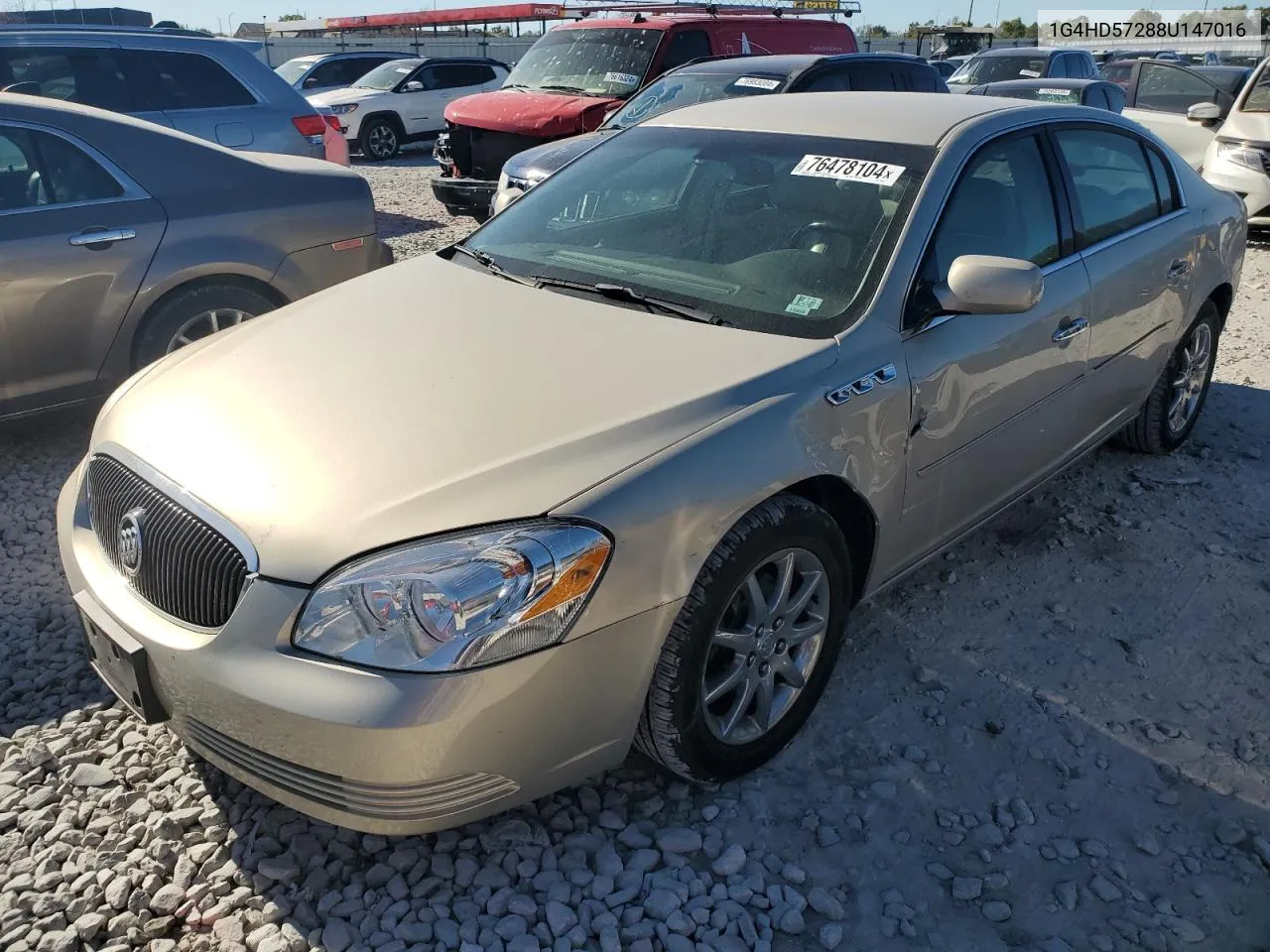 2008 Buick Lucerne Cxl VIN: 1G4HD57288U147016 Lot: 76478104