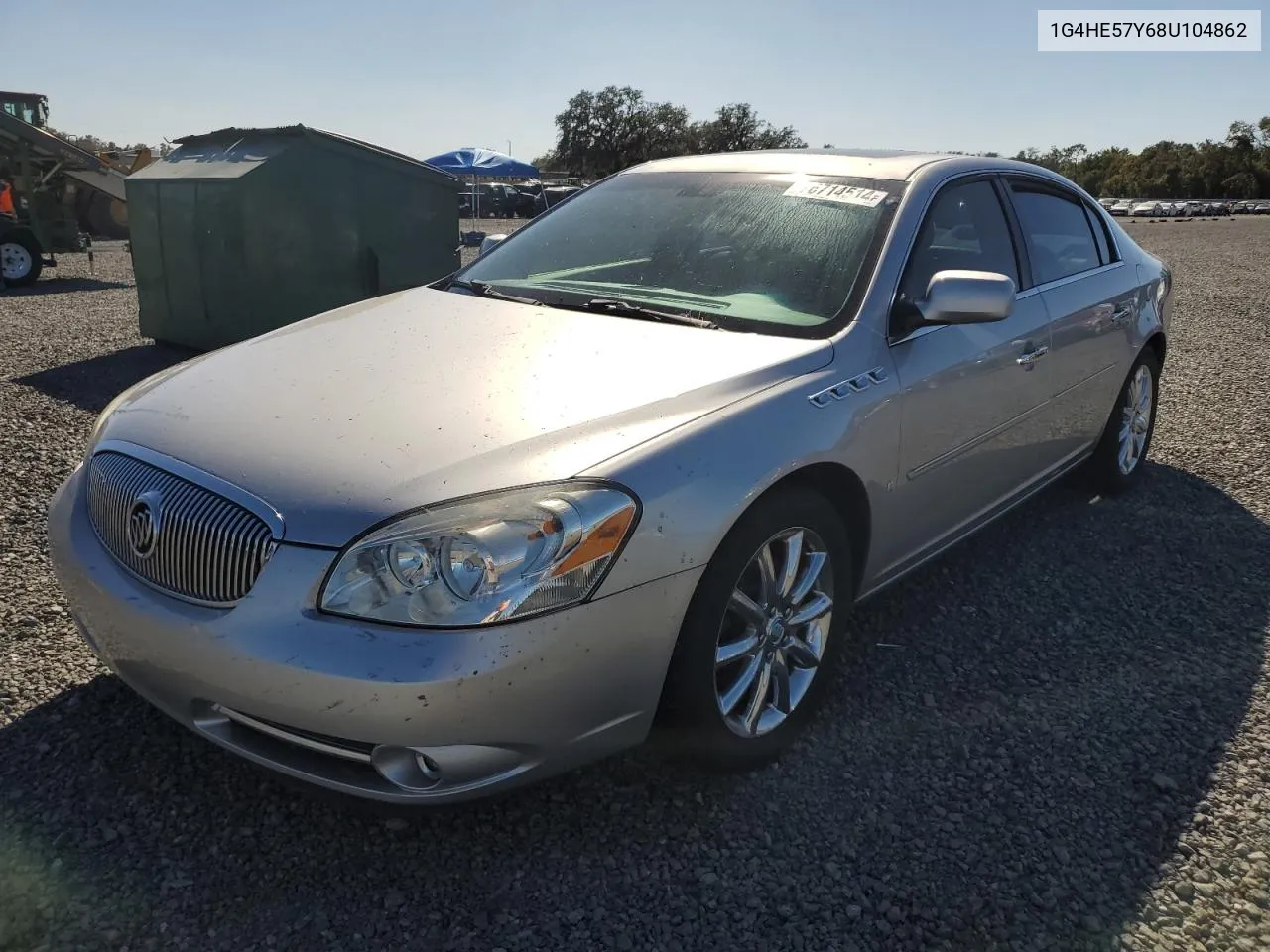 2008 Buick Lucerne Cxs VIN: 1G4HE57Y68U104862 Lot: 76714514